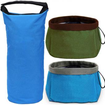 Portable Travel Dog Bowl Kit for Food and Water Lieferanten