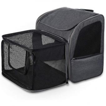 Large Capacity Expandable with Breathable Mesh, Portable Pet Backpack Bag Lieferanten