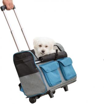 Pet Rolling Carrier Backpack Dog Wheel Around Cat Luggage Bag Lieferanten