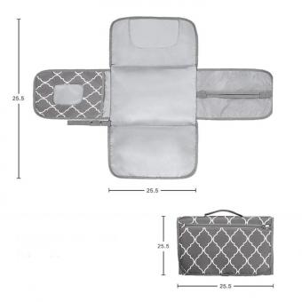 Waterproof Portable Changing Mat Cushioned Diaper Changing Pad Lieferanten